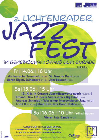 Plakat Jazzfest - Leo Kestenberg Musikschule