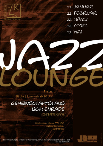 Plakat Jazzlounge - Leo Kestenberg Musikschule