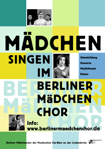 Plakat Eigenwerbung Berliner Mädchenchor
