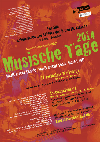 Plakat Musische Tage Steglitz-Zehlendorf 2014